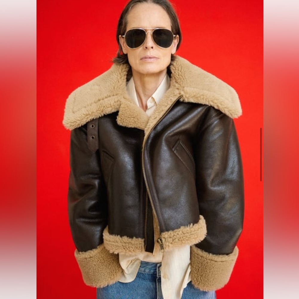 ZARA ZW Collection Double Faced Biker Jacket - XS